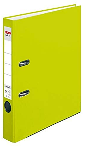 Herlitz Ordner maX.file protect A4, Rückenbreite 5 cm, neon-grün, 1 Stück