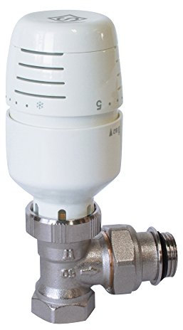 Somatherm - Corps de robinet + tête thermostatique - Tête thermostatique VT 0,38 + Corps thermostatique équerre Femelle 1/2 (15/21) - Somatherm