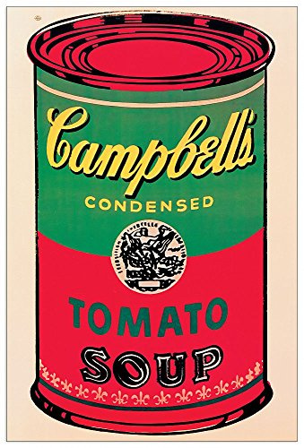 Artopweb TW21548 WARHOL - Campbell Soup Can 1965 Dekorative Paneele, Holz, Multifarbiert, Maßnahmen: 60 x 90 Cm