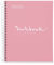 Miquelrius - Notizbuch A5 Notebook Emotions, 120 Blatt 90 g/m², Raster 5 x 5 mm, 5 Farbige Streifen, Mikroperforierte Spirale, Extra fester Einband, 2 Löcher, Farbe Rosa
