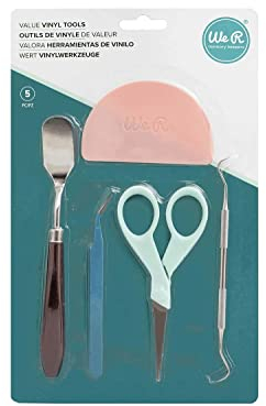 We R Memory Keepers 60000005 Hochwertiges Vinyl-Werkzeug-Set, 5 Stück, multi
