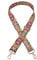 ZOUIQSS Damen Goldfarbene Bunter Schultergurt längenverstellbarer breiter Tragegurt Schultergurt für Handtaschen 3.8cm breit 73-125cm-Schultergurt für Handtaschen((3.8CM) Paisley)