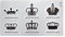 Tattoodrucker 2 x Krone Tattoo Karte - King and Queen Schriftzug - Temporary Haut Tattoo - HC130 (2)