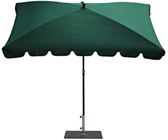 Maffei Art 86r Allegro, parasol rectangulaire 240 x 150 cm, fabriqué en Italie., vert, grand
