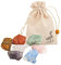 HURRISE Chakra-Steine-Set, Rohkristalle Rohsteine ​​Chakra-Kristall-Set, 7-teilig, 7 Farben, Bunte Sammlung, Heildekoration