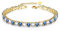 Fußkettchen,Tennis Fussketten für Frauen,Damen fußkette,Gold Fußkette Damen,Fussketten für Frauen Silber 925 Stabil,Blau Weiß Zirkon Fußkette Damen Silber 925,Armband,Geschenk für Frauen,8.5in+2in