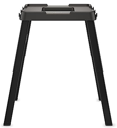 Ninja XSKUNSTAND Outdoor-Ständer, Woodfire Products, höhenverstellbar, Utensilienhalter, Beistelltisch-kompatibel, wetterbeständig, Schwarz, 66 x 86,4 x 86,4 cm