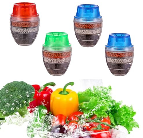 3 Pcs Faucet Mount Filters Faucet Water Purifier Mini Filter Faucet for Kitchen Home Bathroom