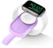 VEGER Mini Powerbank kompatibel mit Apple Watch Series (9-1) 1200mAh, Wireless Tragbares Ladegerät kompatibel mit Apple Watch (Lila)