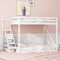 Kayan Kinderbett Hochbett 140x200cm mit Sicherheitsleiter, Etagenbett aus Massivholz mit Lattenrost geeignet für Kinder, Jugendliche und Erwachsene (Weiß)