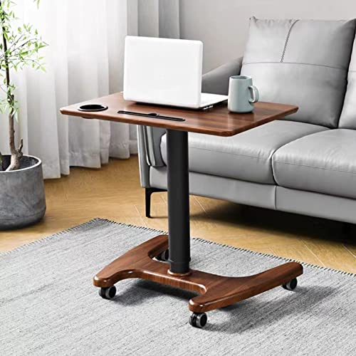 LANAZU Schreibtisch, Schreibtisch, Hubtisch, beweglicher Hub-Laptop-Schreibtisch, geeignet für Büro, Arbeitszimmer (Walnut Black)