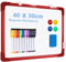 ARCOBIS Magnetisch Whiteboard Klein, Mini A3 Whiteboard 40x30cm Magnettafel Wand HäNgende Doppelseitige Tafel füR Planung, To Do Liste, Zeichnen, Schule, Zuhause, BüRo (Rot)