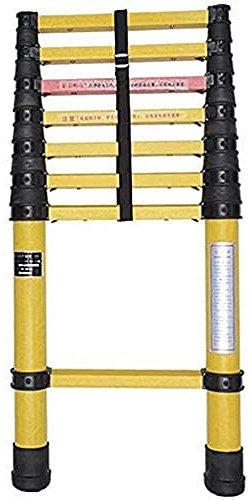 Heavy Duty Folding Telescoping Ladders for Engineering Multi Purpose Professional Frp Telescopic Extension Ladder 330Lbs Capacity -3.5M/11.5Ft