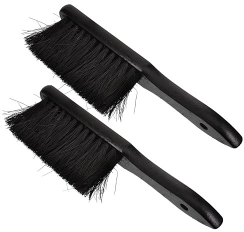 BCOATH 2stücke Teiliges Kaminofen Reinigungsbürsten Mit Ergonomischem Rutschfestem Griff Dichte Weiche Borsten Für Effektive Kaminreinigung Langlebig Und Formstabil Für Haushaltsfeuerstel