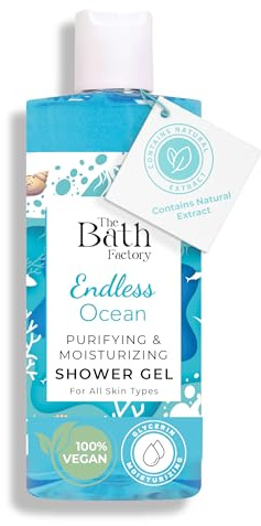 The Bath Factory Duschgel – Endless Ocean – Feuchtigkeitsspendende & Pflegende Körperreinigung – 400 ml