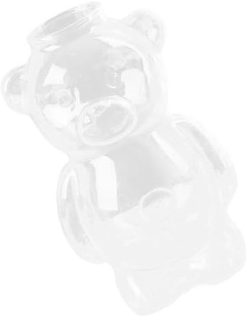PRETYZOOM Vidrio De Oso Copa De Vidrio para Agua y Jugo Diseño De Dibujos Animados Vaso De Agua Transparente para Beber Casa