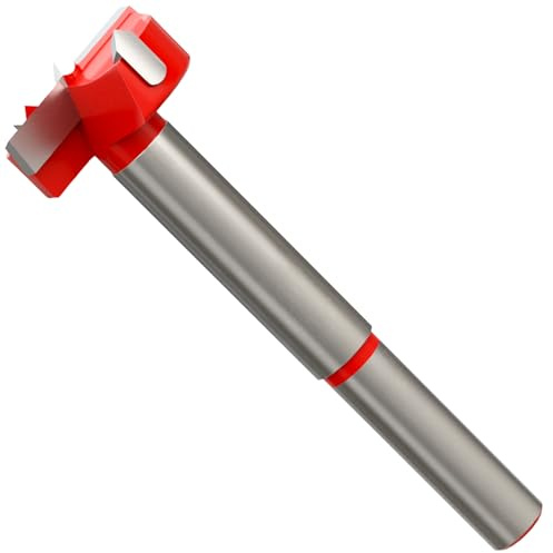 CSOOM Forstnerbohrer 24mm - Forstner Bohrer für Holz, Forstner Bits mit Rundschaft, Zubehör Bohrmaschine
