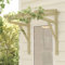 Homgoday Marquesina para Puerta Madera Pino impregnada 100x100x80 cm Puerta Jardin Puerta Jardin Metalica Puertas metalicas Exterior Puertas Jardin