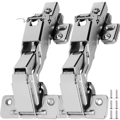 Bisagras de esquina plegables de 165 grados for puertas de gabinetes, bisagras angulares, herrajes for muebles de hogar, armarios con tornillos(2PCS)