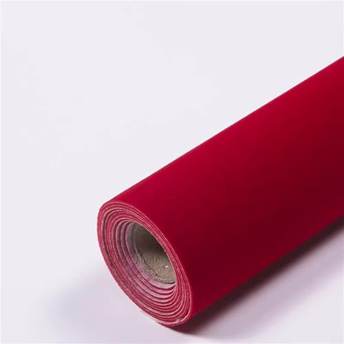 Glue-Backed Felt, self-Adhesive Fabric Velvet Backing 100x148cm Multicolor (red)(Red)