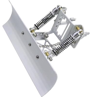 RC Reparaturen Zubehör Kompatibel Mit Traxxas Für TRX4M Für Bronco Für Defender 1/18 RC Crawler Car Upgrade-Teile Aluminium Verstellbare Schneepflug Sandschaufel(Silver)