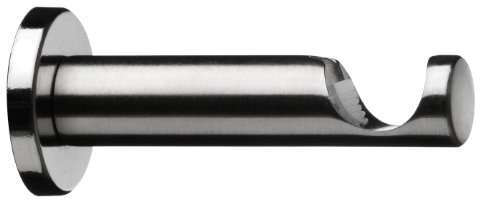 Träger Wandmontage 1 läufig, Edelstahl-Optik, für 20 mm Rundrohre