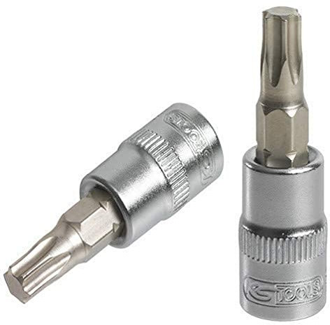 KS Tools 922.1480 - Douille tournevis TORX® 1/4'', L.37 mm - T15 - Gamme ULTIMATE® - En Chrome Vanadium - Finition chromée satinée