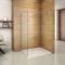 700x1950x6mm paroi de douche walk in verre anticalcaire avec barre fixation la pince 360° 900mm