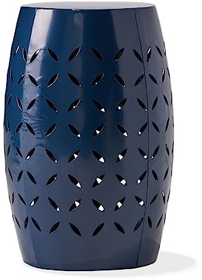 Christopher Knight Home Lilac Outdoor Beistelltisch, Eisen, 30,5 cm, Dunkelblau