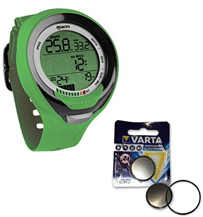 Mares Puck Pro Plus - Ordenador de buceo (incluye pila), color verde