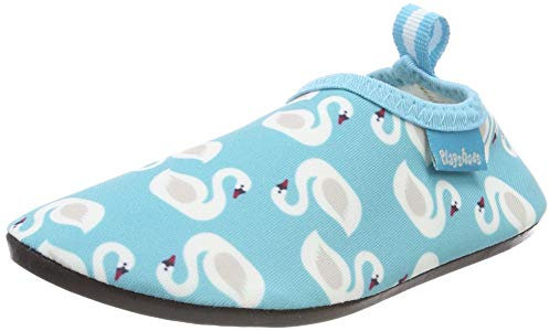 Playshoes UV-Schutz Barfuß-Schuh Schwäne, Aqua Schuhe, Türkis (türkis 15), 20/21 EU (4 Child UK)