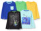 Amazon Essentials Boys' Long-Sleeve T-Shirts, Pack of 5, Black/Blue/Yellow, 9 Years