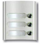 Elvox - 8053 -Modulo elettronico supplementare con 3 pulsanti, grigio luce RAL 7035