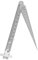 Foro di Insegnamento Cono Calibro Taper Gage Calibro Feeler Righello Conico Conico Combinato 2 Pezzi 0-15mm Righello di Profondità Strumento Ispezione Fori Pollici e Millimetri Test di Saldatura in