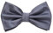 MASADA Herren Fliege Grau Seidenlook, stufenlos verstellbar, handgefertigt, Hakenverschluss - 12 x 6 cm 100% Polyester