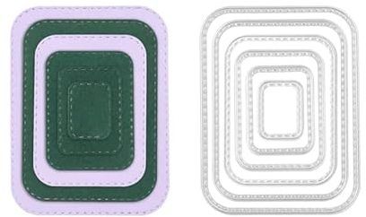 Stanzenshop Stanzschablone Sechs Rahmen mit runden Ecken, Stanzschablone Rahmen, Stanzschablone Set, Stanzformen, Schablonen, Scrapbooking, Kartenherstellung