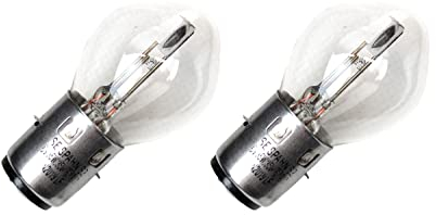 2x Lampe 6V - E-Geprüft - Glühlampe BA20D 35/35W für Motorrad - Moped - Mofa