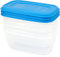 GIO'STYLE Set di 3 Contenitori Ermetici per Alimenti - 1L - Made in Italy - Rettangolari - Adatto a Frigorifero, Freezer, Microonde - Linea Ermetici