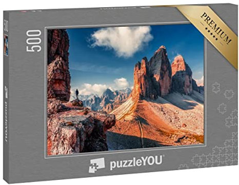 puzzleYOU: Puzzle 500 Teile „DREI Zinnen, Dolomiten, Italien“