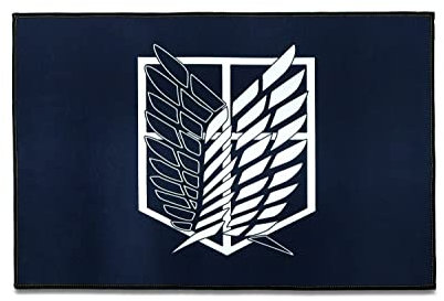 Roffatide Anime Rechteckiger Teppich Wings of Freedom TürdeckeFußmatten Teppich für Zuhause 60 * 90cm