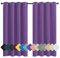 MENGH Blickdichte Vorhänge Verdunkelungsgardinen Blickdicht Geräuschreduzierung Einfach Anzubringen, für Wohnzimmer Dekorative Violett 1 Stück, 228x168cm(HxB)