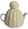Small Cream Chunky Knit Tea Cosy, Fits 1-2 Cup Teapot