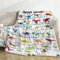 Kuscheldecke Dinosaurier Kinder, Dino Alphabet Decke, Weich Flanelldecke Dinosaurier, Warm Plüsch Fleece Wohndecke Jurassic Dino Thema für Teenager Jungs Mädchen Geburtstagsgeschenke Sofa, 130x152cm