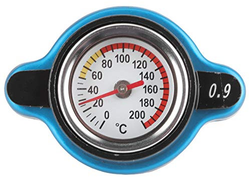Petit Bouchon de Radiateurbouchon de Radiateur Thermostatique Universel Couvercle de Réservoir D'eau étanche avec Jauge de Températurepetite Tête 0.9Bar (Grosse tête 0.9bar)