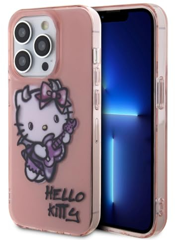 Mobile CG CG MOBILE Hello Kitty iPhone-Rückseite, Graffiti-Gitarre, Rosa (iPhone 15 Pro)