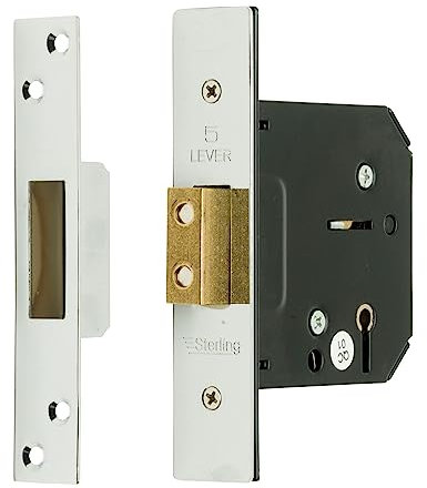 Sterling MLD530N 5 Lever Deadlock, Chrome, 3.0 76mm