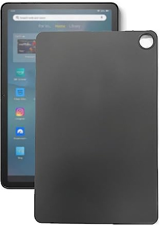 QINOUK Hülle für Amazon Fire Max 11, [Stoßfest] Ultradünne Weiche TPU Schutzhülle Case Anti-Rutsch, Hülle für Amazon Fire Max 11-Schwarz