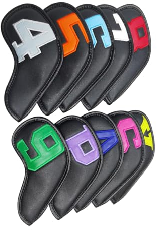 BESPORTBLE 10st Golfschläger-Abdeckung Pu-Putter-Protektoren Wedge-golfschläger Golfzubehör Für Herren Professionelle Putterabdeckung Magnetische Putter-Abdeckung Gradient Schutzausrüstung