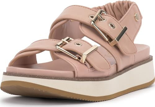 Vince Camuto Women's Anivay Platform Buckle Sandal, Pale Peony, 9