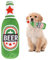Plüsch Bierflasche Hundespielzeug,lustiges Quietsch-Hundespielzeug,Kauspielzeug für Hunde,Interaktives,Quietsch-für Kleine, Mittlere,Große (Grün)